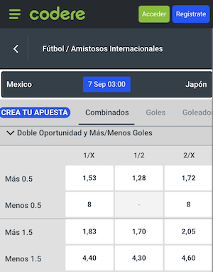 pronostico y apuestas mexico vs japon