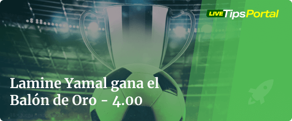 cuotas de apuestas lamine yamal ganador del balon de oro.