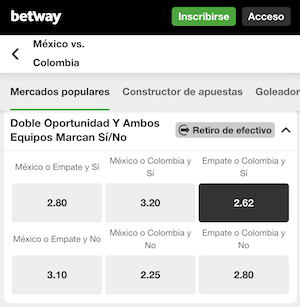pronostico y apuestas mexico vs colombia