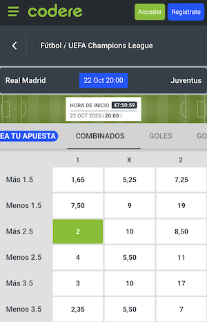 pronostico y apuestas real madrid vs juventus