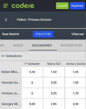 pronostico y apuestas real madrid vs villarreal
