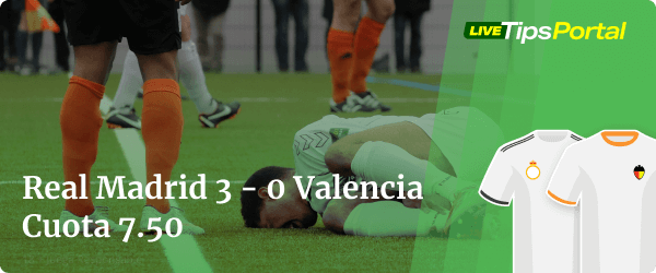 real madrid vs valencia: apuestas al marcador exacto.