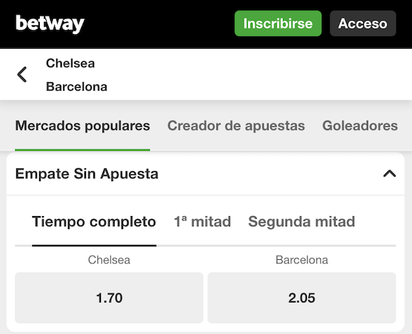 pronostico y apuestas chelsea vs barcelona