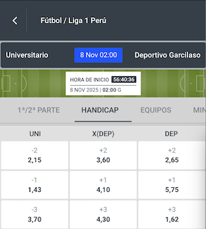 pronostico y apuestas universitario vs deportivo garcilaso