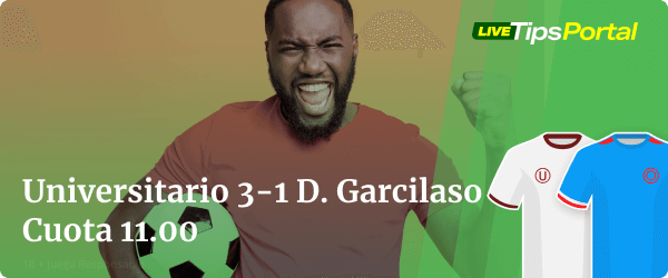 universitario vs deportivo garcilaso: apuestas al marcador exacto.