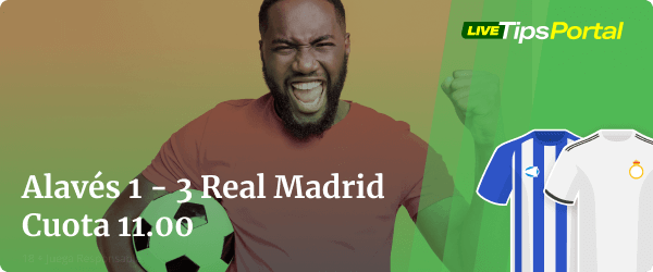 alaves vs real madrid: apuestas marcador exacto.
