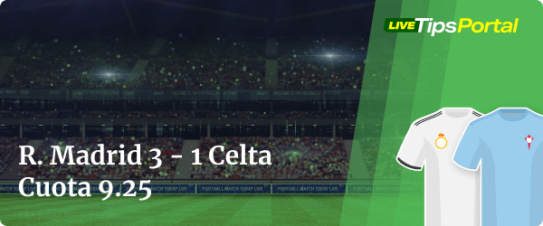 apuestas real madrid vs celta marcador exacto