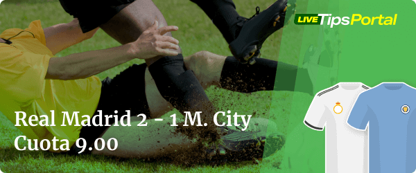 real madrid vs manchester city: apuestas al marcador exacto.
