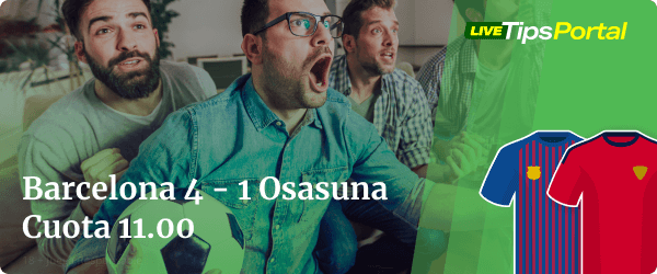 barcelona vs osasuna apuestas marcador exacto.