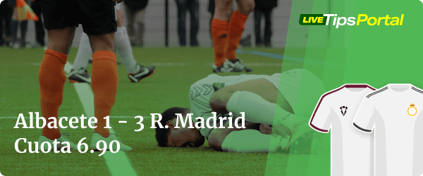 albacete vs real madrid: apuestas al marcador exacto.