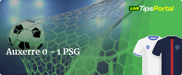 auxerre vs psg: apuestas marcador exacto.