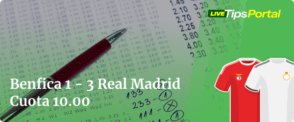 benfica vs real madrid: apuestas