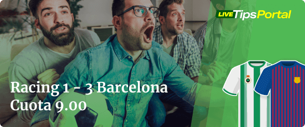 racing vs barcelona: apuestas al marcador exacto.