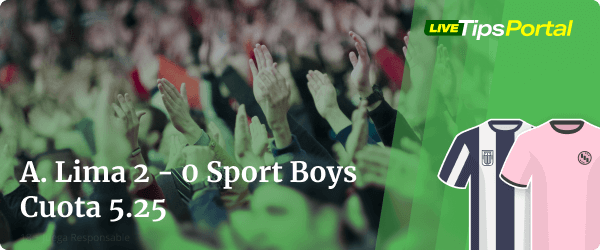 apuestas alianza lima vs sport boys: marcador exacto.