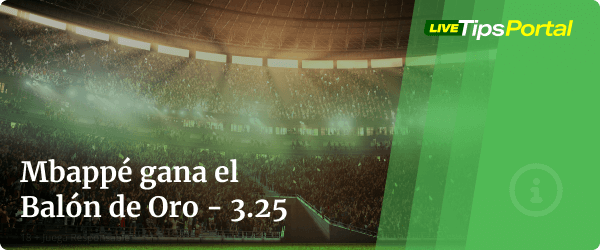 apuestas balon de oro 2026: Mbappé ganador.