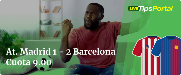 atletico de madrid vs barcelona: apuestas al marcador exacto.