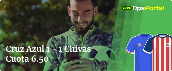 cruz azul vs chivas: apuestas al marcador exacto.
