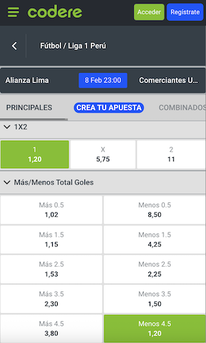 pronostico y apuestas alianza lima vs comerciantes unidos