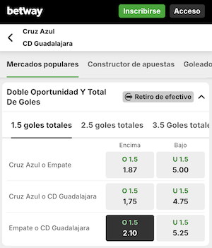 pronostico y apuestas cruz azul vs chivas