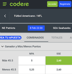 pronostico y apuestas New England Patriots vs Seattle Seahawks
