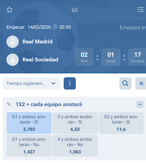 pronostico y apuestas real madrid vs real sociedad