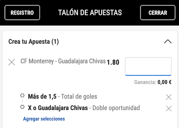 pronostico y apuestas monterrey vs chivas