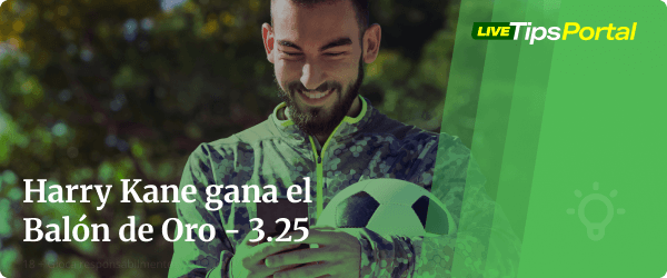 apuestas al balon de oro: harry kane ganador