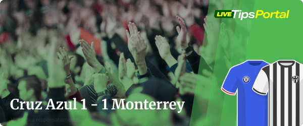 apuestas marcador exacto: cruz azul vs monterrey