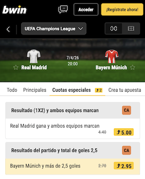 pronostico y apuestas real madrid vs bayern munich