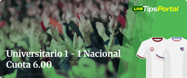 universitario vs nacional: apuestas al marcador exacto.