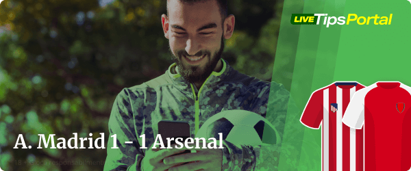 atletico de madrid vs arsenal: apuestas al marcador exacto.