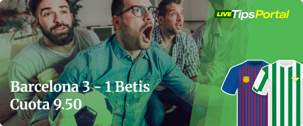 barcelona vs betis: apuestas al marcador exacto.