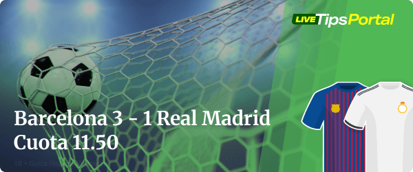 barcelona vs real madrid: apuestas marcador exacto.