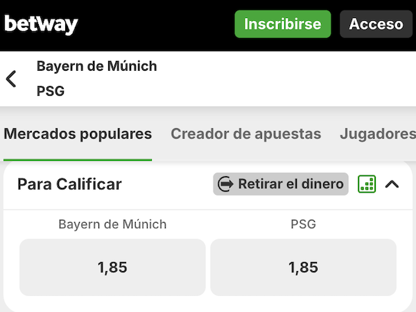 pronostico y apuestas bayern munich vs psg