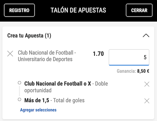 pronostico y apuestas nacional vs universitario