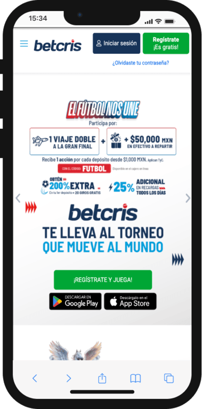 betcris app mexico.