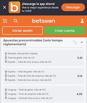 pronostico y apuestas uruguay vs españa