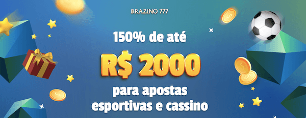 Brazino777 bonus exclusivo de 150% até R$ 2.000