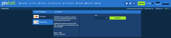 pixbet nao consigo entrar