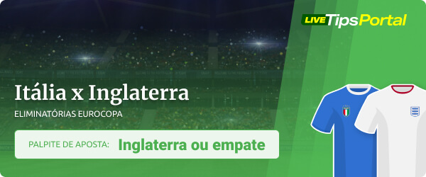 Palpita de aposta para Itália x Inglaterra - Eliminatórias Eurocopa 23/03/2023