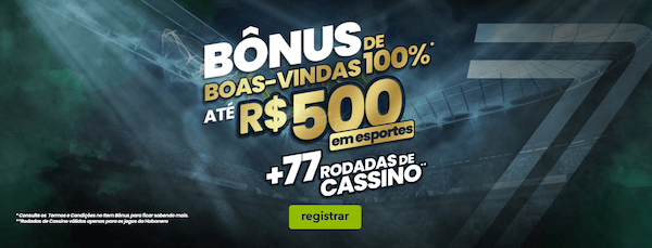 Bonus Bet7 - Bônus de Boas-vindas de até R$ 500 para esportes.