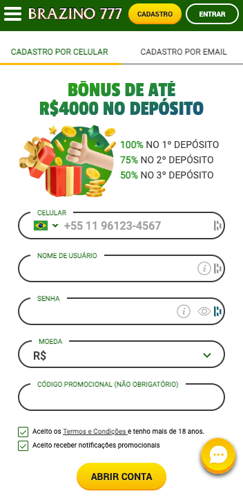 Brazino777 entrar - Abrir conta na Brazino777