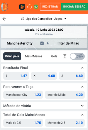 Palpite: Manchester City x Internazionale - Champions Legue - 10/06/2023