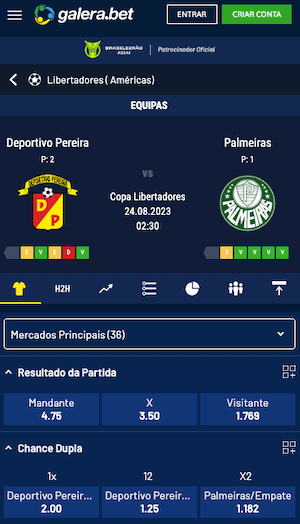 Deportivo Pereira x Palmeiras Palpite - Copa Libertadores 23.08.2023