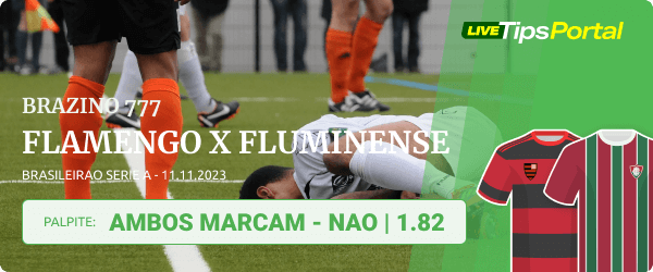 Flamengo x Fluminense Palpite - Ambos marcam - Não - 11-11-2023
