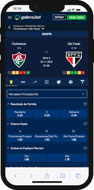 Fluminense x São Paulo Palpite - Brasileirão Serie A 22.11.2023 odds Galera.bet