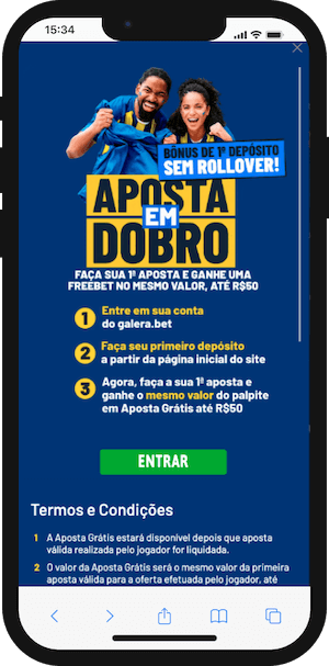 Galera Bet app - Deposite e ganhe uma aposta grátis de R$ 50