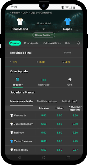 Napoli x Real Madrid: veja as odds, palpite e como apostar na partida!