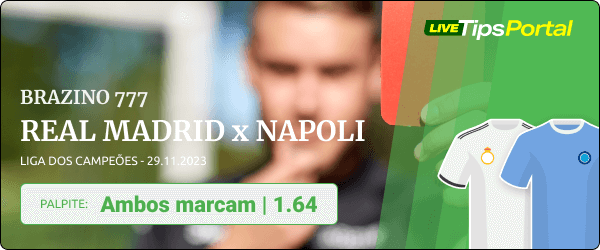 Napoli x Real Madrid: veja as odds, palpite e como apostar na partida!