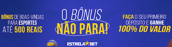 Bonus Estrela Bet - 100% até 500 BRL